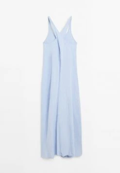 Massimo Dutti LONG FLOWING WITH BACK DETAIL - Maxi Dress - Light Blue -Massimo Dutti Shop 51994f7c77774e958f5329170df87cc6