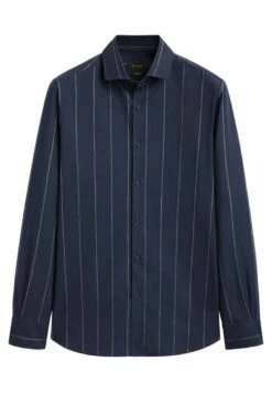 Massimo Dutti Regular Fit Wide Striped - Shirt - Dark Blue 16 Massimo Dutti Regular Fit Wide Striped - Shirt - Dark Blue -Massimo Dutti Shop 51adbbec2d3140bc98be678252a78eb4