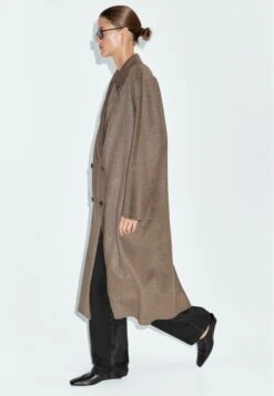 Massimo Dutti DOUBLE-BREASTED - Classic Coat - Dark Brown -Massimo Dutti Shop 51cc4c5c0dfe4fdf93a0e3e3454c909a