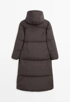 Massimo Dutti LONG WATER-REPELLENT HOODED PUFFER - Down Coat - Dark Brown -Massimo Dutti Shop 521f5fbc3eaf4b94a7668ee70476b0ac