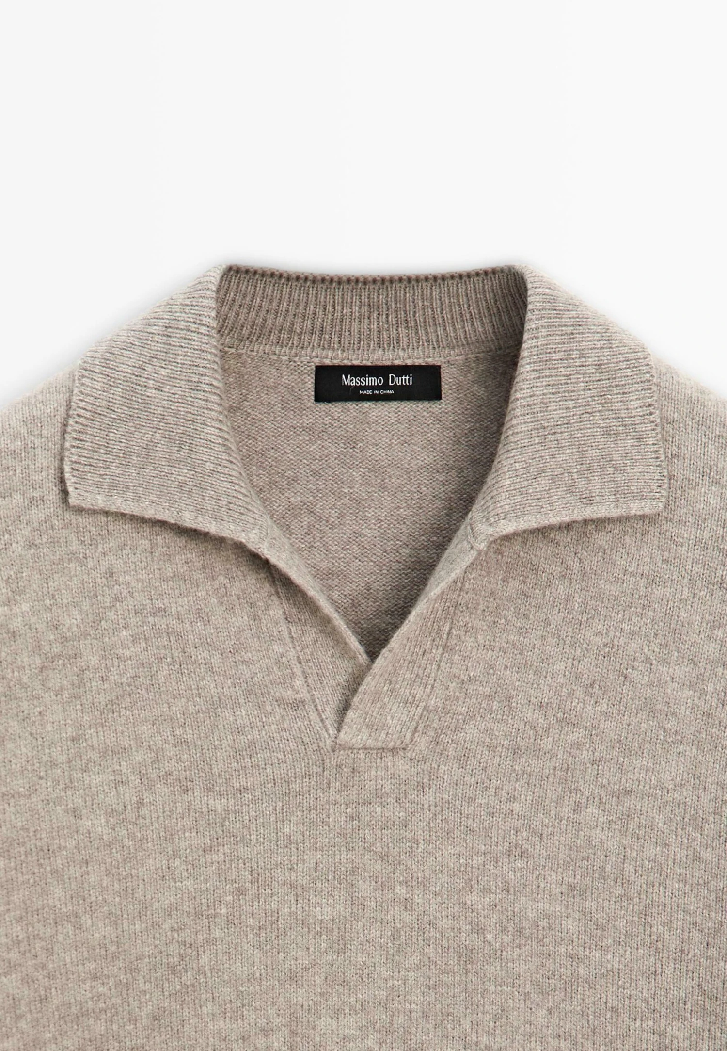 Massimo Dutti V-NECK - Long Sleeved Top - Beige 11 Massimo Dutti V-NECK - Long Sleeved Top - Beige - Image 9