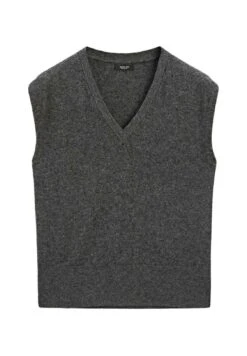 Massimo Dutti SLEEVELESS V-NECK - Jumper - Dark Grey -Massimo Dutti Shop 523d4fd7342042aab9acd181d61a2b6f