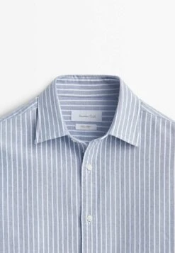 Massimo Dutti Soft Wash Striped Oxford - Shirt - Light Blue 18 Massimo Dutti Soft Wash Striped Oxford - Shirt - Light Blue -Massimo Dutti Shop 523edb49a3b94da4bcfb156a12e793cc