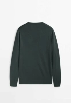 Massimo Dutti Crew Neck - Sweatshirt - Mottled Green -Massimo Dutti Shop 525e1b04514142bbbe649dec4399d7ec