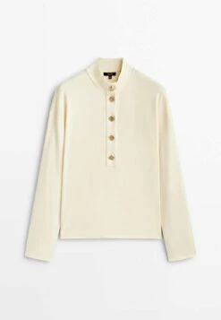 Massimo Dutti Sweatshirt - Beige -Massimo Dutti Shop 52a3a7ad74154a9b9d51fb10dcc1eb15