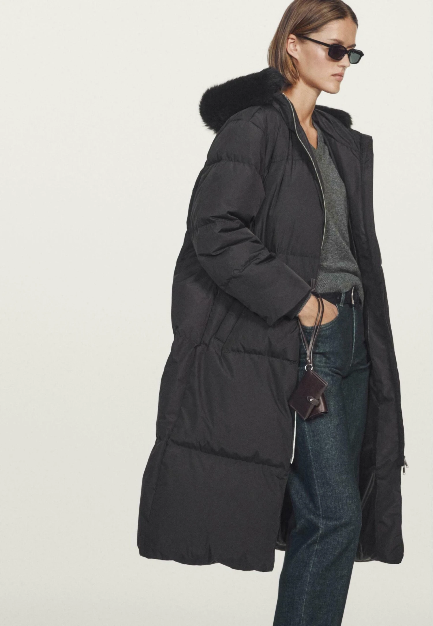 Massimo Dutti WATER-REPELLENT PUFFER - Down Coat - Black 5 Massimo Dutti WATER-REPELLENT PUFFER - Down Coat - Black - Image 3