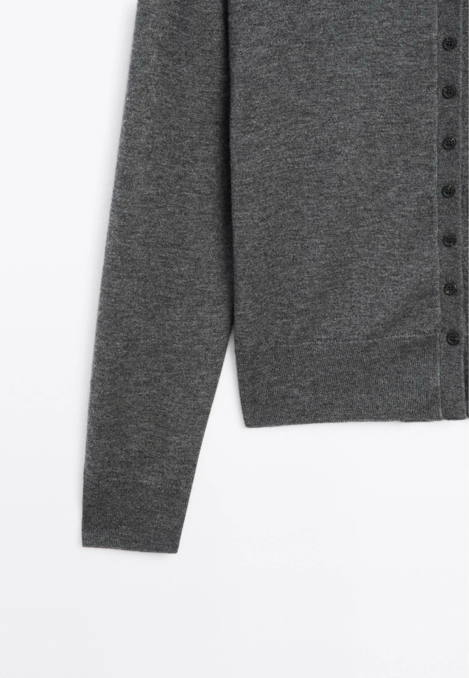 Massimo Dutti BUTTONED WITH MOCK TURTLENECK - Cardigan - Dark Grey 10 Massimo Dutti BUTTONED WITH MOCK TURTLENECK - Cardigan - Dark Grey - Image 8