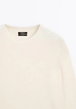 Massimo Dutti CREW NECK CASHMERE WITH LONG SLEEVES - Jumper - Beige -Massimo Dutti Shop 52def129a78f4055bcb1bfdd757d7261