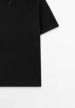 Massimo Dutti Vertical-Textured Micro - Polo Shirt - Black 11 Massimo Dutti Vertical-Textured Micro - Polo Shirt - Black -Massimo Dutti Shop 52ec69b9f13647d29051bc31028173a6