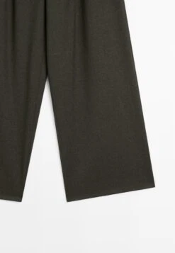 Massimo Dutti WIDE AND ELASTICATED WAISTBAND - Trousers - Dark Green -Massimo Dutti Shop 52f89b0e177d432898f3e3a2e4a1bfa2
