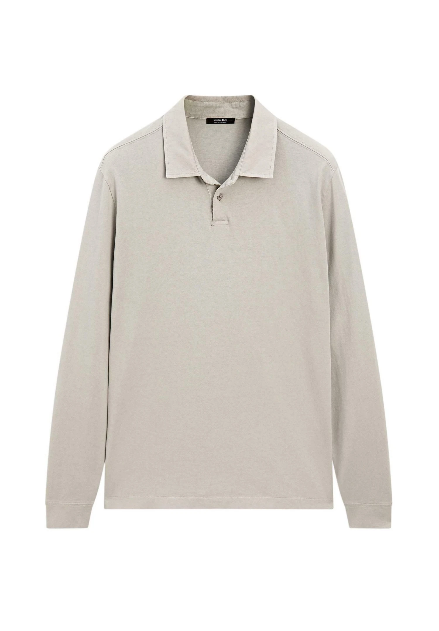 Massimo Dutti DISTRESSED-EFFECT POLO NECK - Long Sleeved Top - Khaki 12 Massimo Dutti DISTRESSED-EFFECT POLO NECK - Long Sleeved Top - Khaki - Image 10