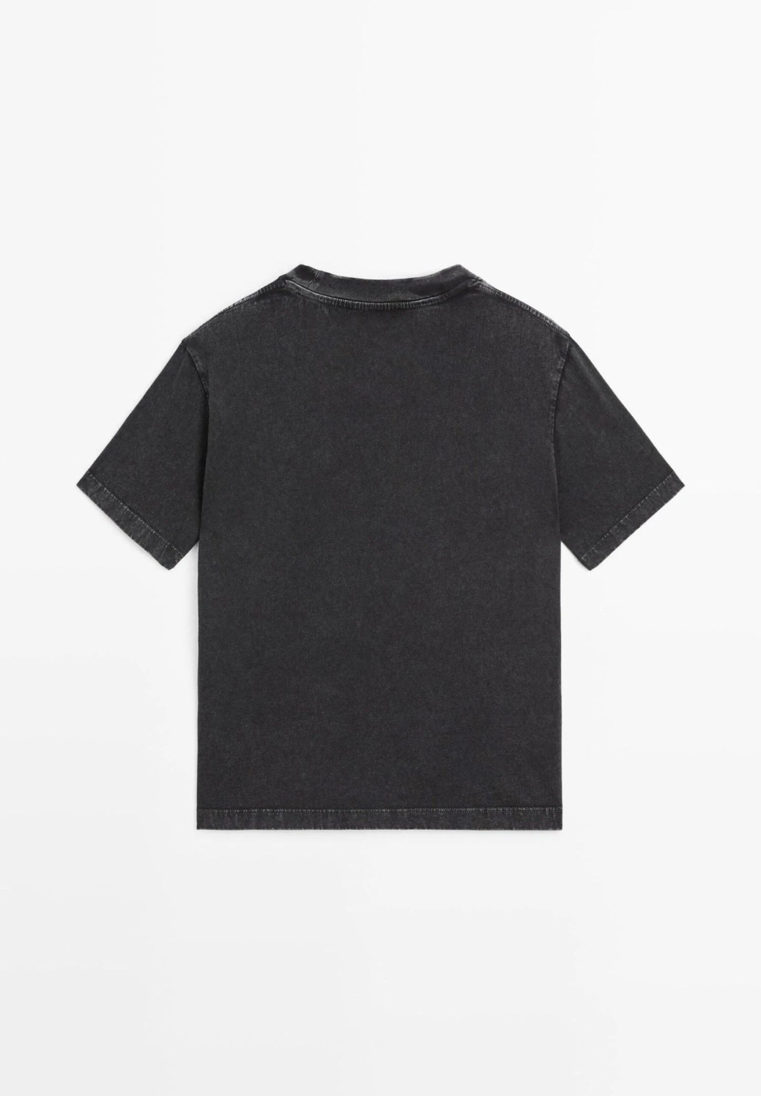 Massimo Dutti Basic T-shirt - Mottled Light Grey 9 Massimo Dutti Basic T-shirt - Mottled Light Grey - Image 7