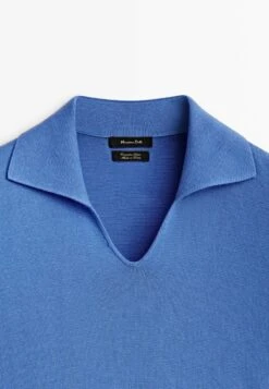 Massimo Dutti Milano Short Sleeve- Polo Shirt - Royal Blue -Massimo Dutti Shop 53277b69f2224e3a9afa152ca19dbc15