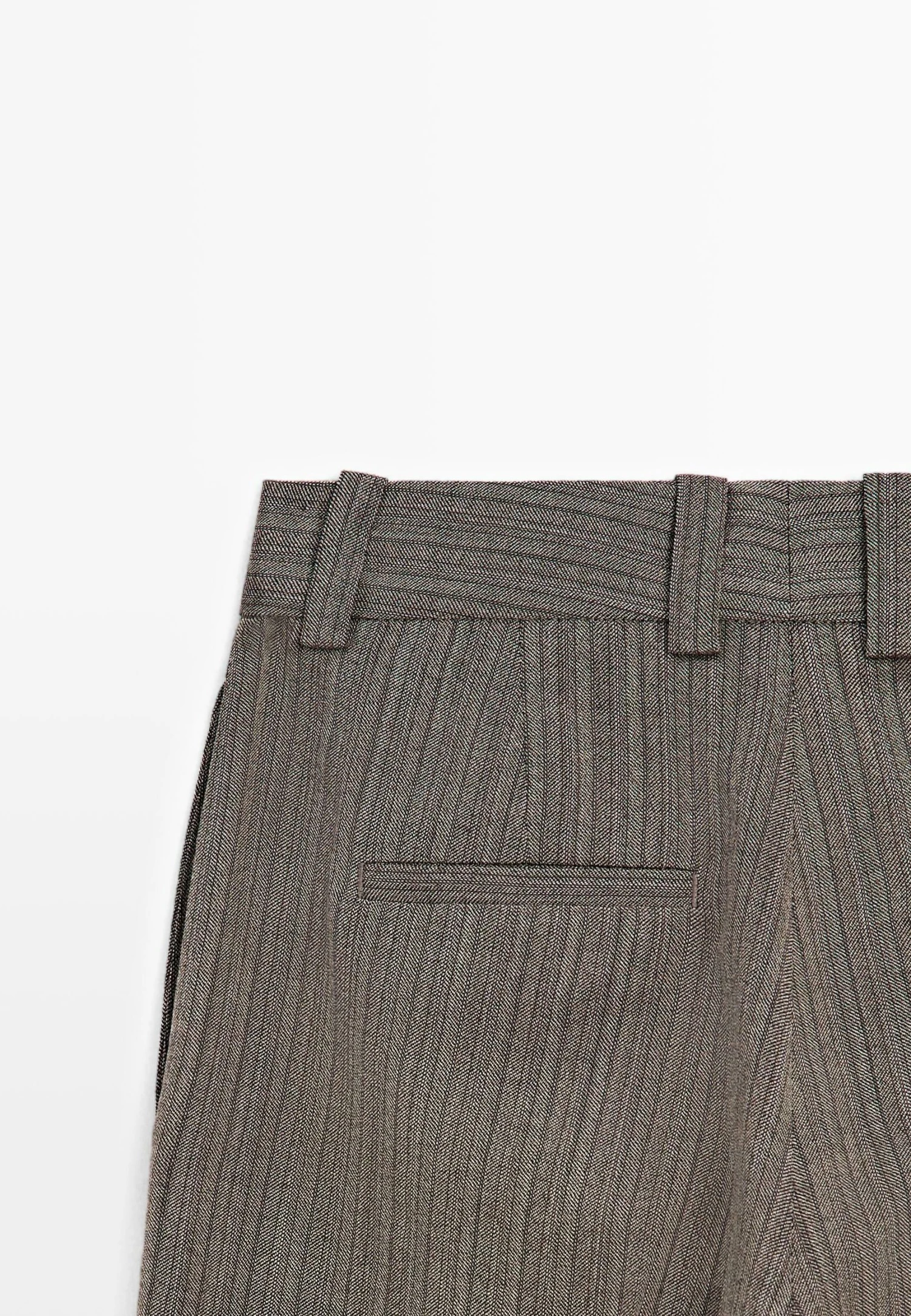 Massimo Dutti STRAIGHT HERRINGBONE - Trousers - Dark Brown 5 Massimo Dutti STRAIGHT HERRINGBONE - Trousers - Dark Brown - Image 3