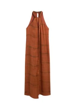 Massimo Dutti LONG STRIPED HALTER NECK - Maxi Dress - Orange -Massimo Dutti Shop 537a1b334e5c405fab9181bd460832fe