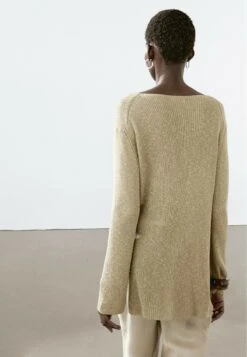 Massimo Dutti BOAT NECK LONG SLEEVE - Jumper - Mottled Green -Massimo Dutti Shop 5383e88e6731477d8373e013d74f9e37