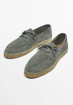 Massimo Dutti Deck - Boat Shoes - Grey -Massimo Dutti Shop 538b485aec974f478b96c6b3ef00e45e