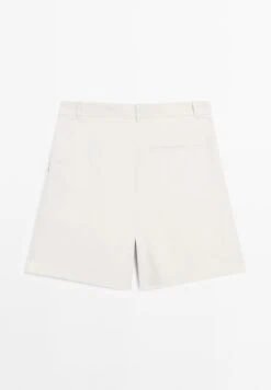 Massimo Dutti PLEATED BERMUDA - Shorts - Light Grey -Massimo Dutti Shop 53bc91deeca44a978991f0b8c0e60d67
