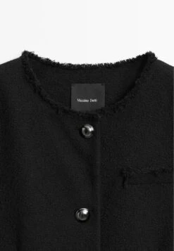 Massimo Dutti CROPPED CREW NECK WITH POCKETS - Light Jacket - Black -Massimo Dutti Shop 53bccbd8347b461388f53f77177215cf