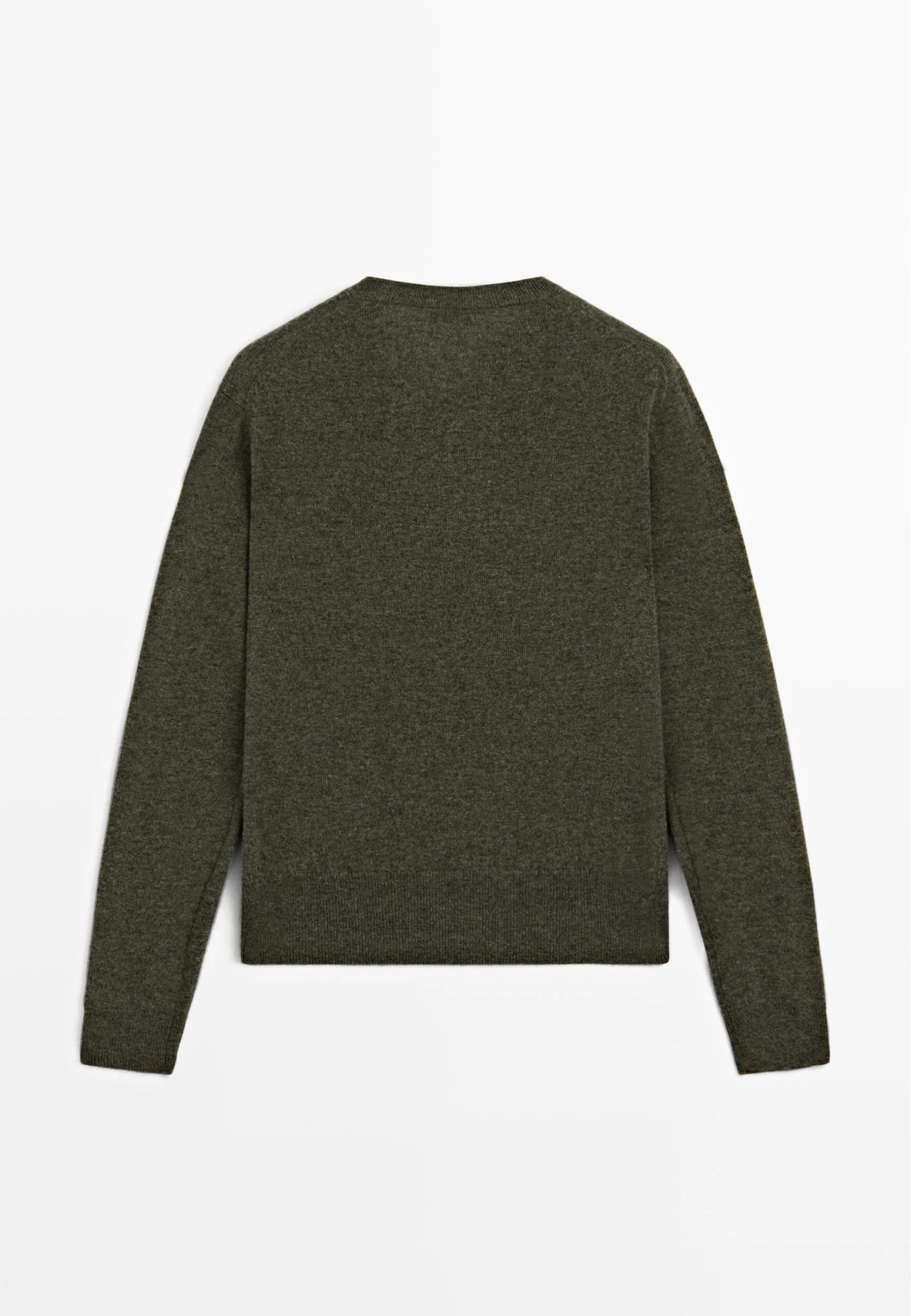 Massimo Dutti V-NECK - Jumper - Green 9 Massimo Dutti V-NECK - Jumper - Green - Image 7