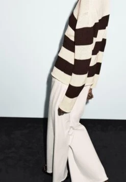 Massimo Dutti STRIPED LONG SLEEVE - Jumper - Beige -Massimo Dutti Shop 53d42c780bb8497f9d2b04266a034955