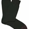 Massimo Dutti Contrast Scottish Yarn - Socks - Dark Green -Massimo Dutti Shop 540619655176496eba99adb570b69a90