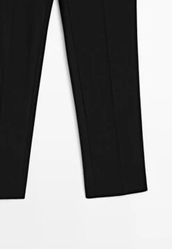 Massimo Dutti CREPE CIGARETTE FIT - Trousers - Black -Massimo Dutti Shop 5427bc7d6a4e42ecbfedac9612d24f20