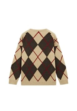 Massimo Dutti WITH ARGYLE DETAILING - Jumper - Camel -Massimo Dutti Shop 5476a6fa18dc43cd93b1964eb2c6fc86