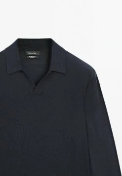 Massimo Dutti MERINO LONG SLEEVE - Long Sleeved Top - Dark Blue -Massimo Dutti Shop 5479421797564053ba11de2cbfeb842a