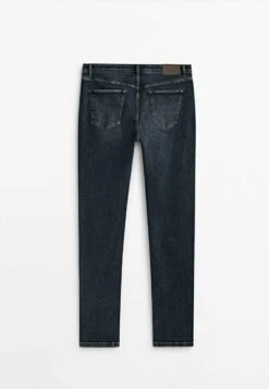 Massimo Dutti Regular-Fit Dirty Wash- Straight Leg Jeans - Blue -Massimo Dutti Shop 547945b9167a4d9bafb77369b4a69e5f