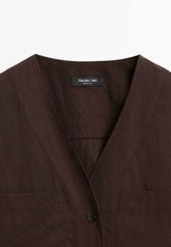 Massimo Dutti V-NECK - Blouse - Dark Brown 20 Massimo Dutti V-NECK - Blouse - Dark Brown -Massimo Dutti Shop 547beb845ab5475faec2e510be69f91a