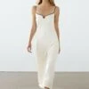 Massimo Dutti STRAPPY CAMISOLE MIDI - Day Dress - White -Massimo Dutti Shop 549d92a2b3f142debd79a93c95f80928