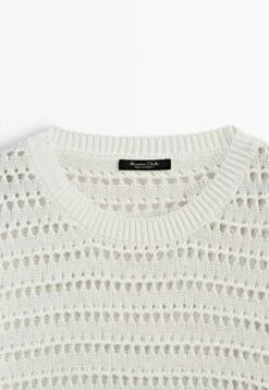 Massimo Dutti Crew Neck Open - Jumper -Massimo Dutti Shop 54a0e323fd8041b1b8522d81fee174a2