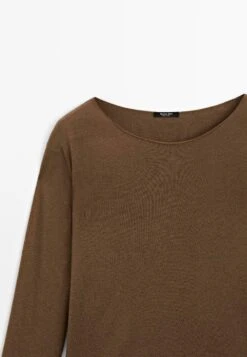 Massimo Dutti BOAT NECK LONG SLEEVE - Jumper - Dark Brown 19 Massimo Dutti BOAT NECK LONG SLEEVE - Jumper - Dark Brown -Massimo Dutti Shop 54cd602fbc95474b94b36a9f663619da
