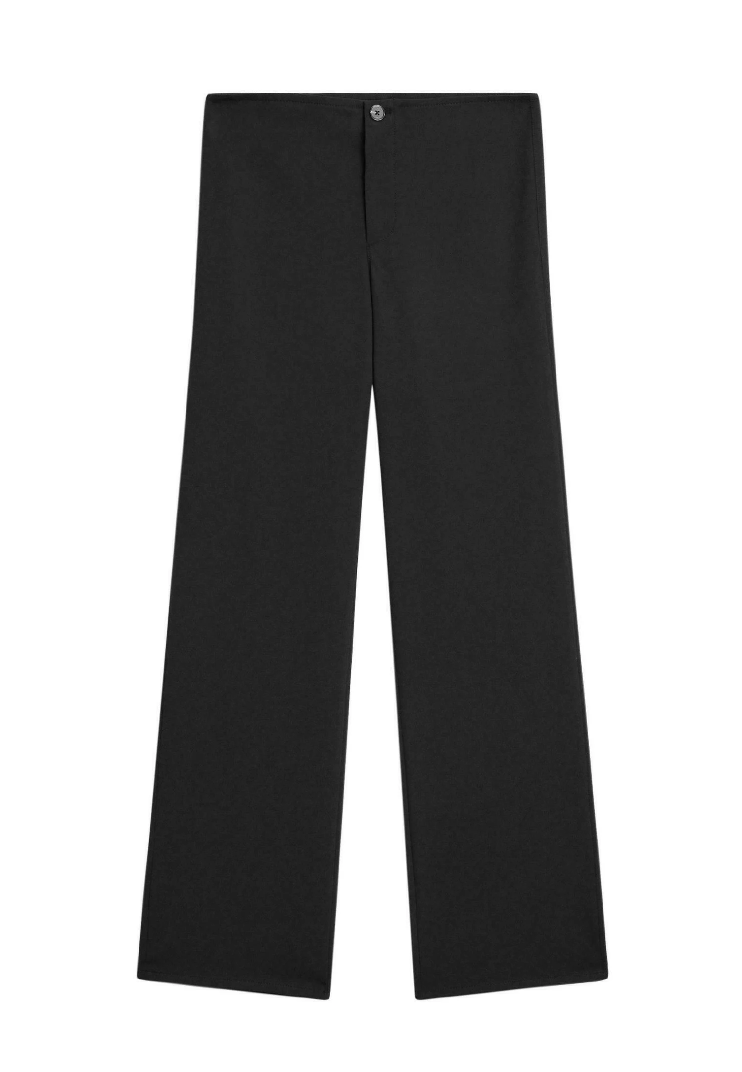 Massimo Dutti MID-WAIST STRAIGHT-LEG - Trousers - Black 7 Massimo Dutti MID-WAIST STRAIGHT-LEG - Trousers - Black - Image 5