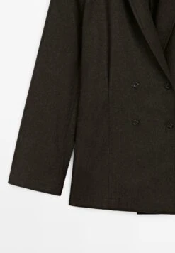 Massimo Dutti DOUBLE-BREASTED - Blazer - Mottled Dark Brown 23 Massimo Dutti DOUBLE-BREASTED - Blazer - Mottled Dark Brown -Massimo Dutti Shop 54e8c781681a401f890093db81871840