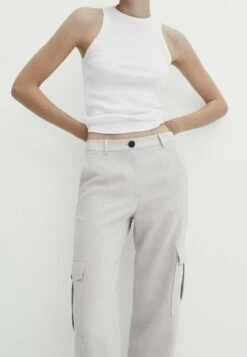 Massimo Dutti With Detail - Cargo Trousers - Sand -Massimo Dutti Shop 550fbf3a9fd945148e9baf9bfa2dd548