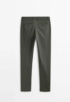 Massimo Dutti Slim-Fit Textured Ottoman- Chinos - Khaki -Massimo Dutti Shop 55141bfb2228481a887de84ca29a8aeb