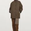 Massimo Dutti WAXED HIGH NECK CORDUROY - Short Coat - Khaki -Massimo Dutti Shop 55385589dc6846bd90281a0e4034cbb9