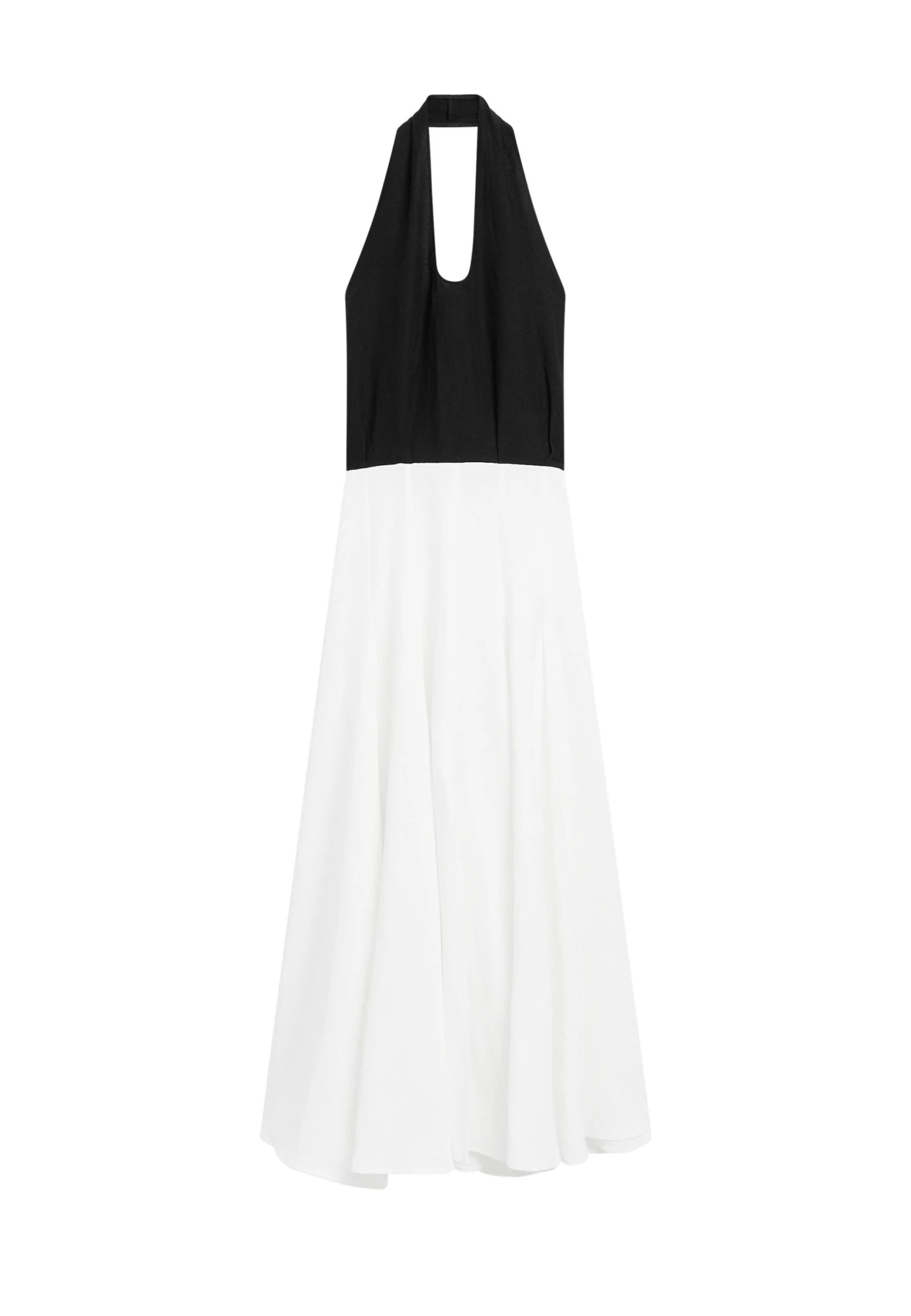 Massimo Dutti LONG FLARED WITH HALTER NECK - Day Dress - Dark Grey 10 Massimo Dutti LONG FLARED WITH HALTER NECK - Day Dress - Dark Grey - Image 8