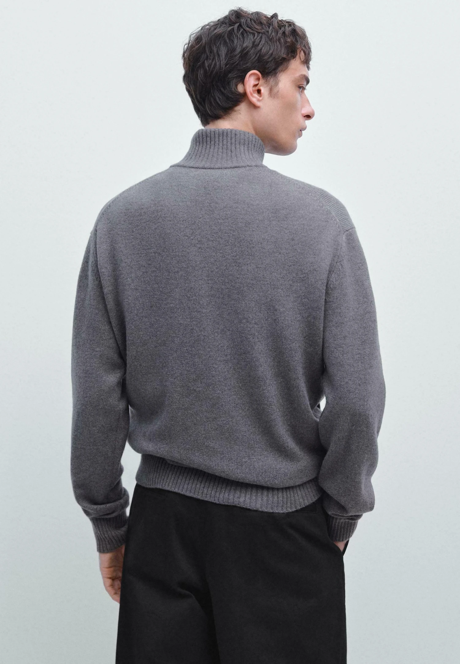 Massimo Dutti WITH ZIP DETAIL - Cardigan - Dark Grey 5 Massimo Dutti WITH ZIP DETAIL - Cardigan - Dark Grey - Image 3