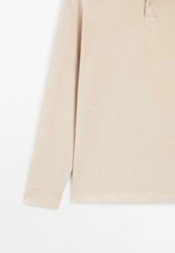 Massimo Dutti DISTRESSED-EFFECT POLO NECK - Long Sleeved Top - Beige -Massimo Dutti Shop 5594d660cf624f87b3f1b95d30c24dc3