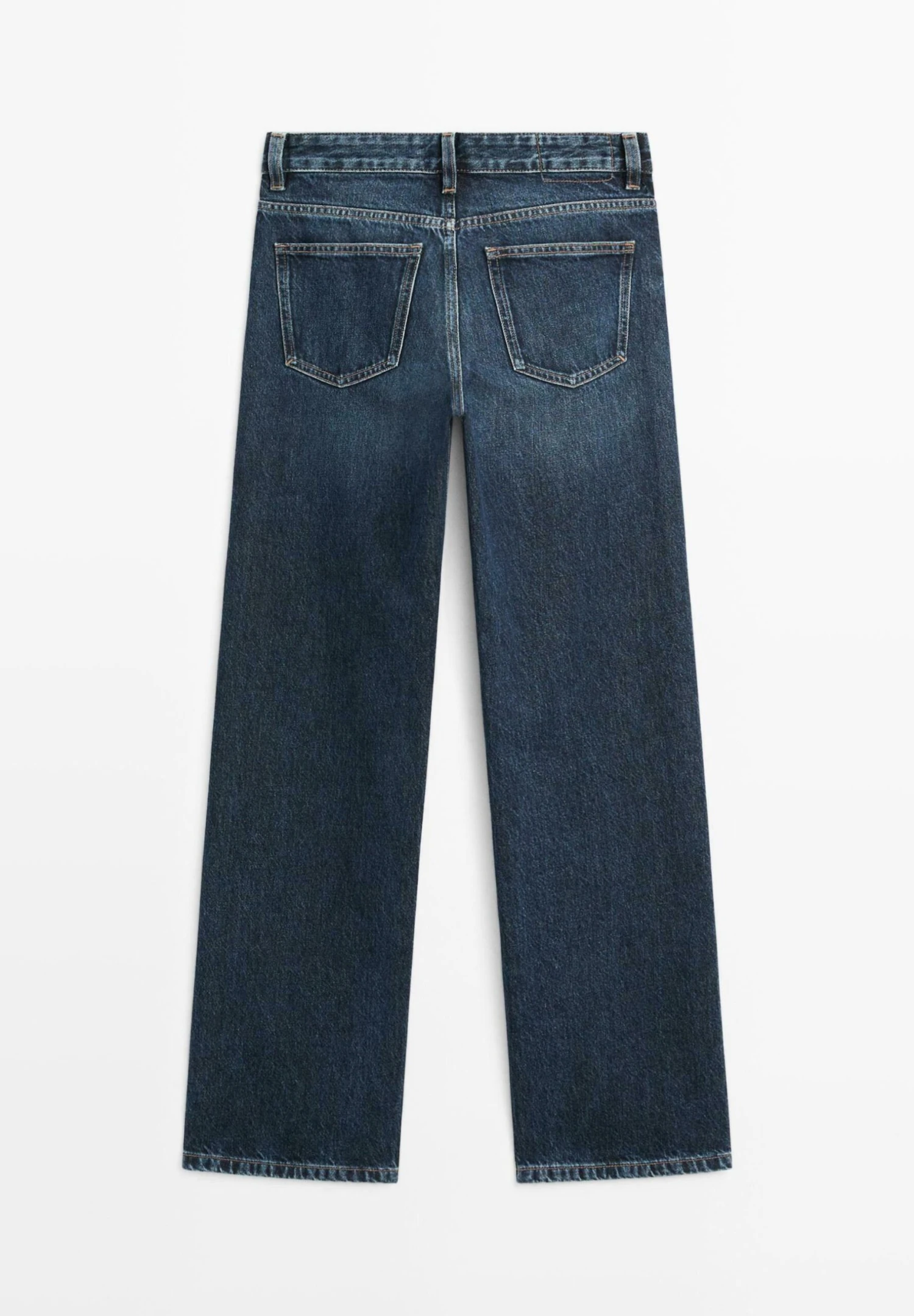 Massimo Dutti MID-RISE - Wide Leg - Dark Blue 14 Massimo Dutti MID-RISE - Wide Leg - Dark Blue - Image 12