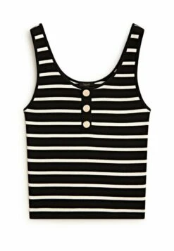 Massimo Dutti Strappy With Straps And Buttons - Top - Black -Massimo Dutti Shop 55ff473cb6034b11bb7f388311aa3b69