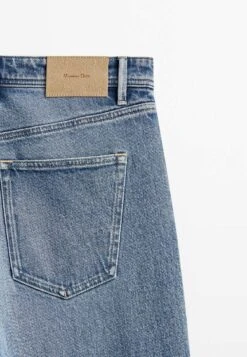 Massimo Dutti Bleached- Straight Leg Jeans - Blue -Massimo Dutti Shop 56162b5d50fd46b8b9fb85e837ff5cc6