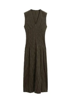 Massimo Dutti CREASED-EFFECT LONG PLEATED - Day Dress - Dark Green -Massimo Dutti Shop 562de40a1e4440d99e80a054fdd7a131