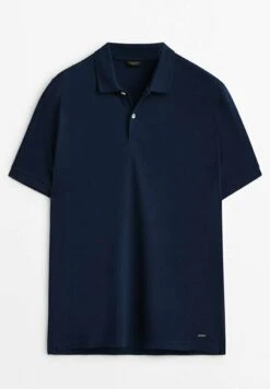 Massimo Dutti Polo Shirt - Blue -Massimo Dutti Shop 562f4b5d9c464fb2a5ba2e7e37611c32