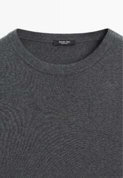 Massimo Dutti MELANGE - Long Sleeved Top - Dark Grey -Massimo Dutti Shop 5638ec2edee2491a94deefe56c5ac00a