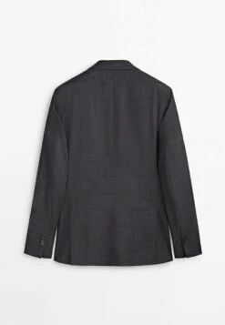 Massimo Dutti Check Super - Suit Jacket - Grey -Massimo Dutti Shop 5675835ba9c14c37a50904aa0bda8647