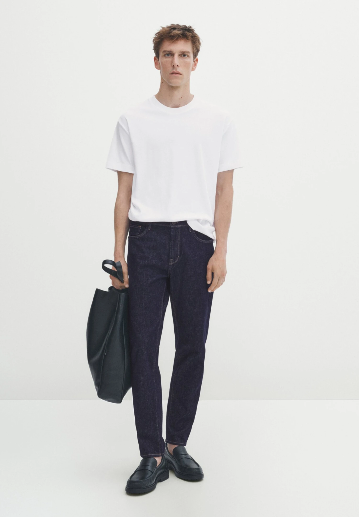 Massimo Dutti Tapered Fit Rinse Wash - Slim Fit Jeans - Blue 5 Massimo Dutti Tapered Fit Rinse Wash - Slim Fit Jeans - Blue - Image 3